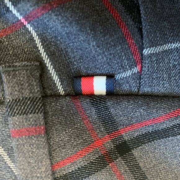 TOMMY HILFIGER Essential Skinny Plaid Pants Academia 00 - Picture 6 of 12